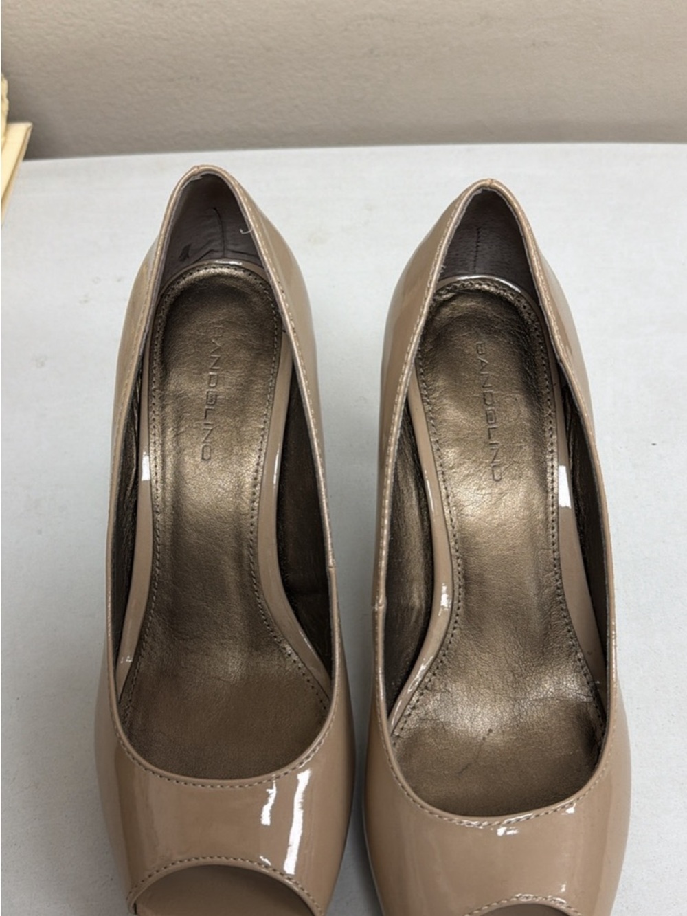 Bandelino Nude Patent Peep-Toe Pumps